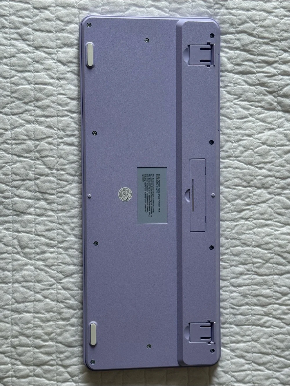 Wireless Lavender Bluetooth Keyboard with Device Stand